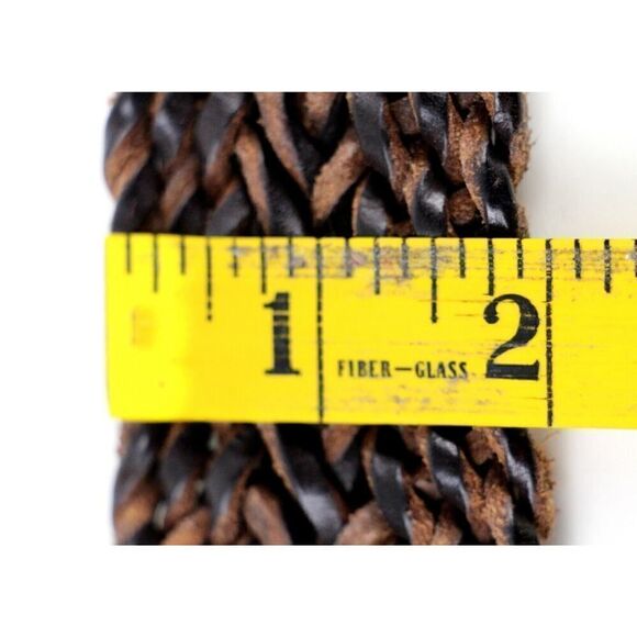 Ralph Lauren BRAIDED BROWN GENUINE LEATHER 2\